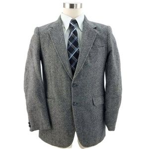 Reed St. James Men’s 40R Gray Wool Tweed Coat